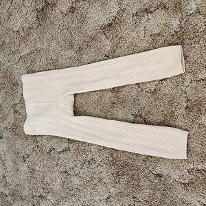 Little Stocking Co. Vanilla Cable Knit Footless Tights